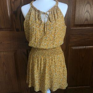 NWT Francesca’s Miami Tessie Yellow Floral Dress